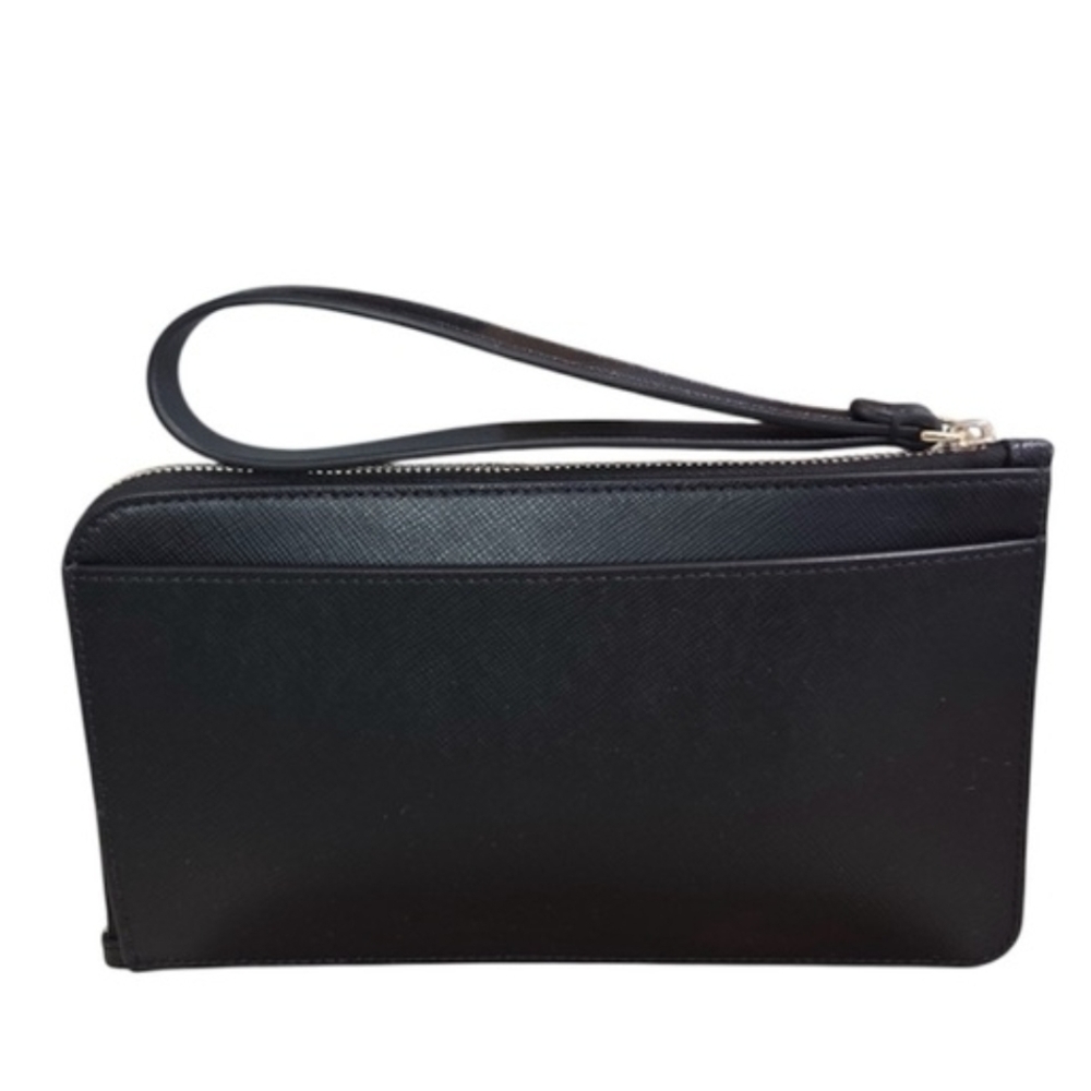 Kate Spade Black Leather Wristlet NWOT - Picture 2 of 4
